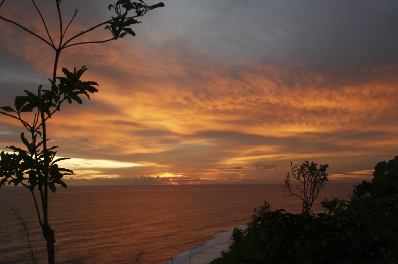 Sunset in Bali, Bali, Indonesia, Southeast Asia, Asia