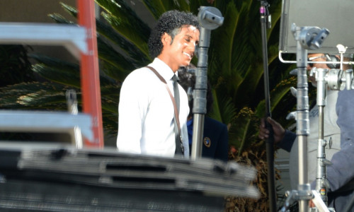 Jaafar Jackson is Spotted on The Set of The New Michael Jackson Biopic in Los Angeles