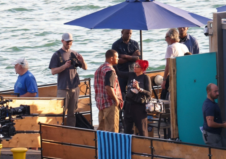 EXCLUSIVE: Will Smith shoots action scenes with co-star Martin Lawrence for Bad Boys 4, in Miami, Florida