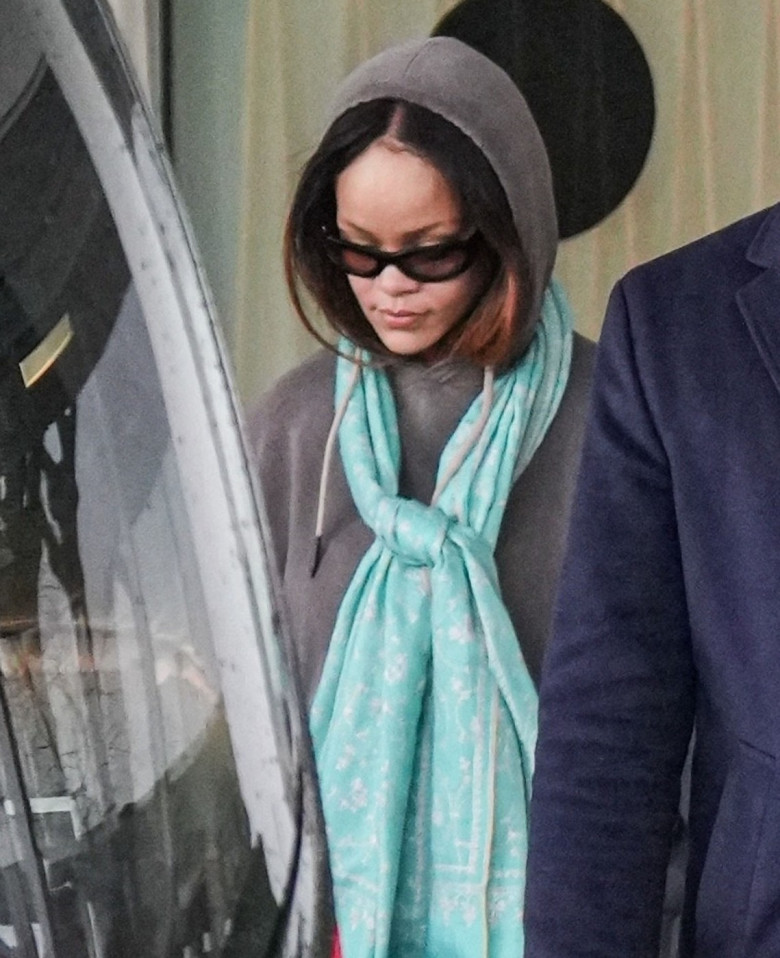 *EXCLUSIVE* After reportedly 'being paid £5million' to perform at a pre-wedding celebration for Anant Ambani who is the son of India's richest man Mukesh Ambani, Rihanna and her beau ASAP Rocky are seen at Milan Airport.