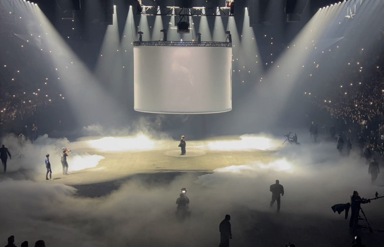 Kanye West And Daughter North Deliver A Father-Daughter Performance In Paris