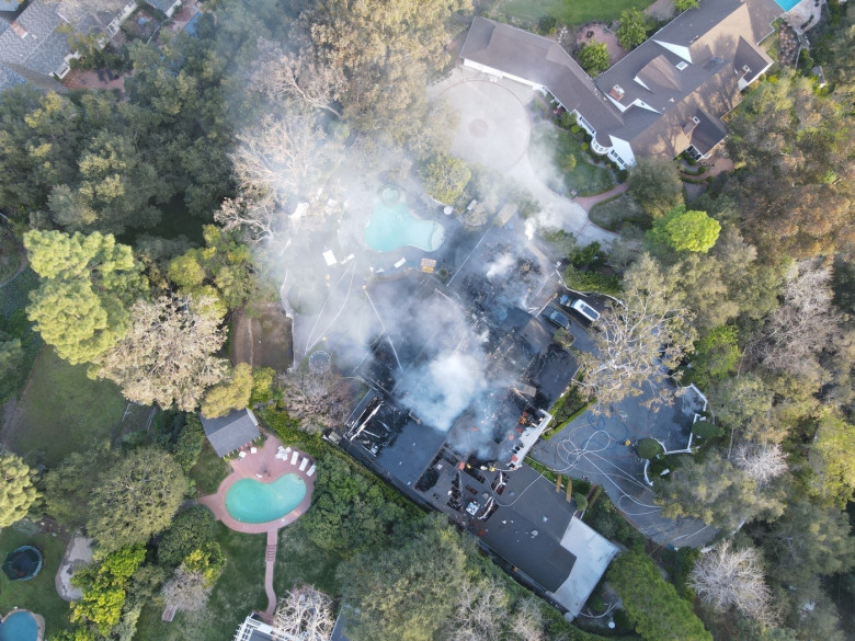 *EXCLUSIVE* Cara Delevingne's Los Angeles home catches fire