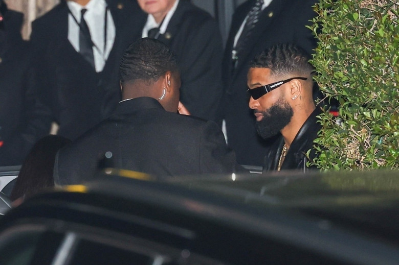 *PREMIUM-EXCLUSIVE* NEW COUPLE  Kim Kardashian and Odell Beckham Jr. leave Jay Z &amp; Beyoncé’s Oscars after party TOGETHER in the wee hours of the morning!