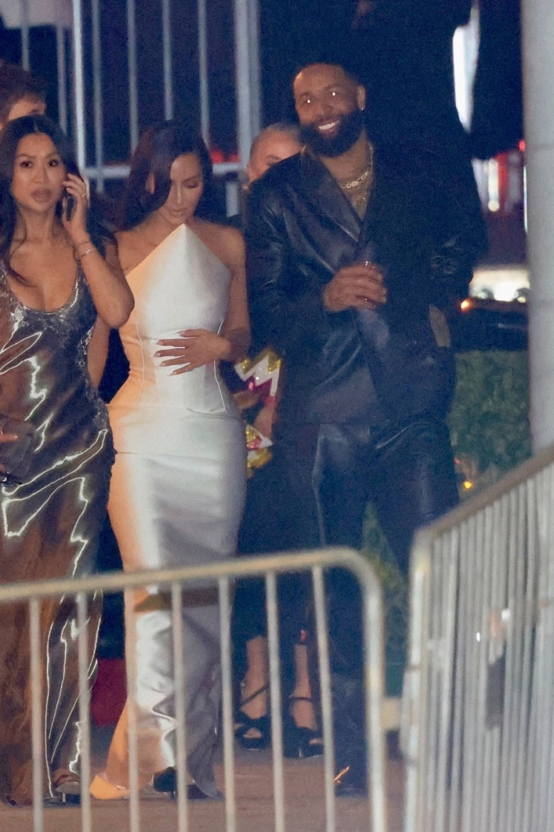 *EXCLUSIVE* Kim Kardashian and Odell Beckham Jr. Spark Romance Rumors at 2024 Vanity Fair Oscars After-Party