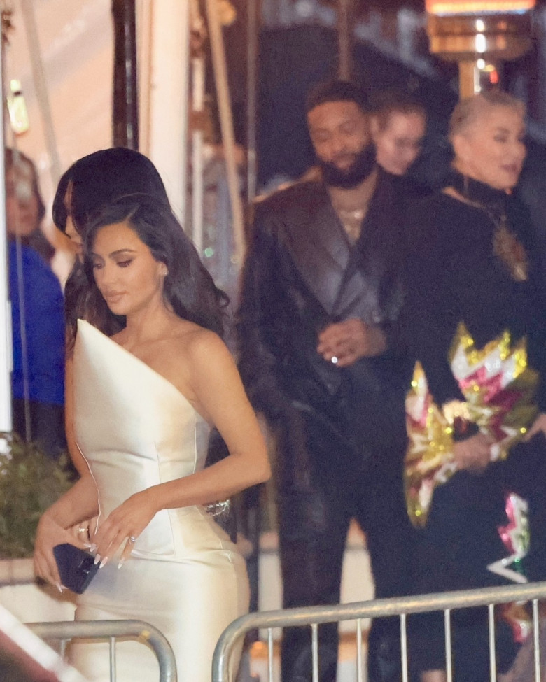 *EXCLUSIVE* Kim Kardashian and Odell Beckham Jr. Spark Romance Rumors at 2024 Vanity Fair Oscars After-Party