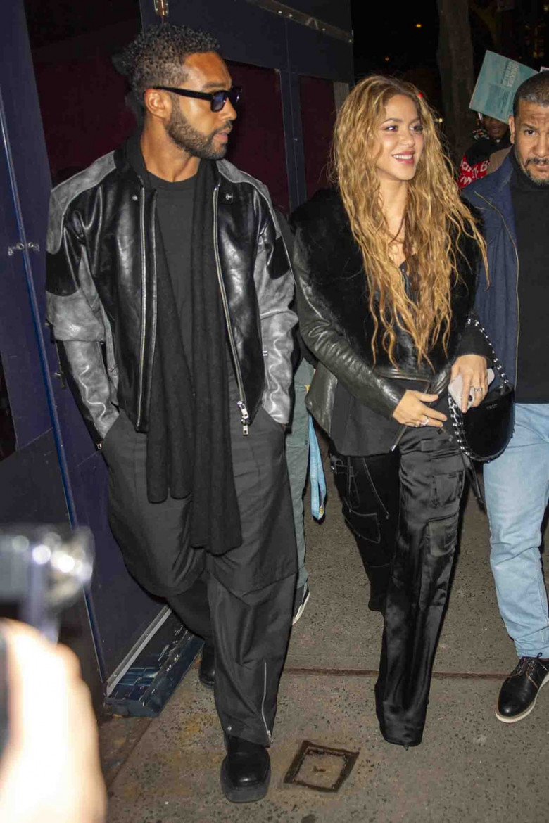 Shakira and Lucien Laviscount step out for a dinner date after big Times Square performance