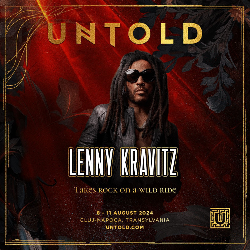 Lenny Kravitz este cap de afis la untold