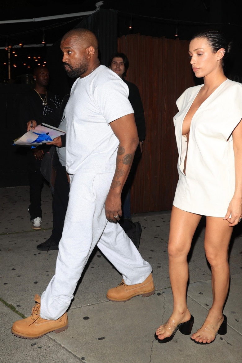 Kanye West &amp; wife Bianca Censori leaving Ty Dolla $ign birthday party in WeHo