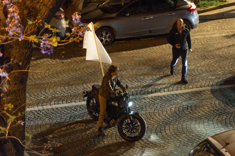 EXCLUSIVE: Tom Cruise Films More Action Scenes On A Motorbike In Paris For 'Mission Impossible 8' - 26 Apr 2024