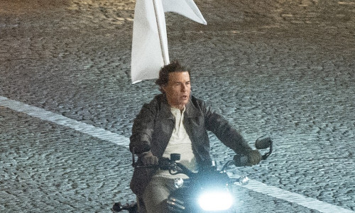 EXCLUSIVE: Tom Cruise Films More Action Scenes On A Motorbike In Paris For 'Mission Impossible 8' - 26 Apr 2024