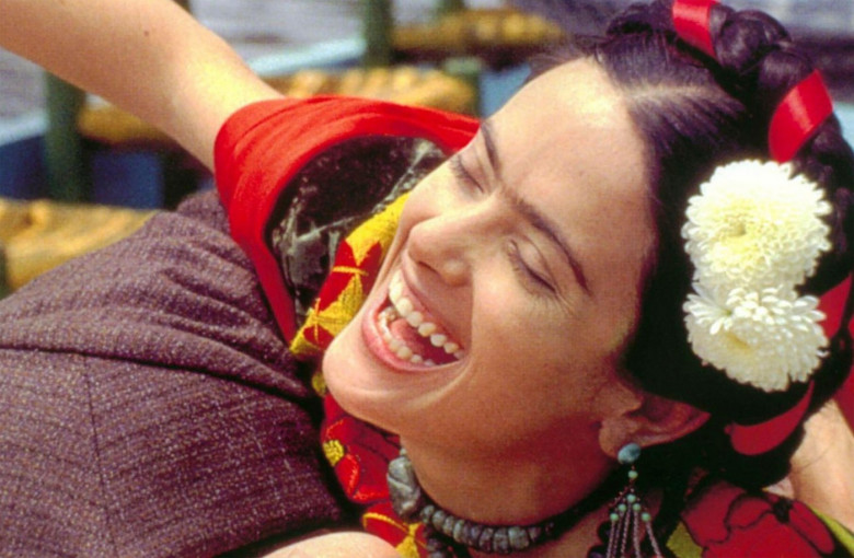FRIDA 2002 film with Salma Hayek as  Mexican artist Frida Kahlo