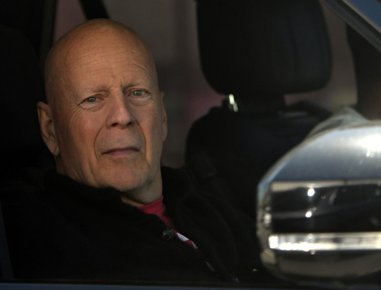 EXCLUSIVE: Bruce Willis Is Seen As He Rides In The Passenger Seat While Being Driven By An Assistant In California - 8 Apr 2024