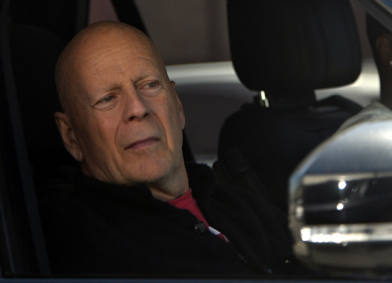 EXCLUSIVE: Bruce Willis Is Seen As He Rides In The Passenger Seat While Being Driven By An Assistant In California - 8 Apr 2024