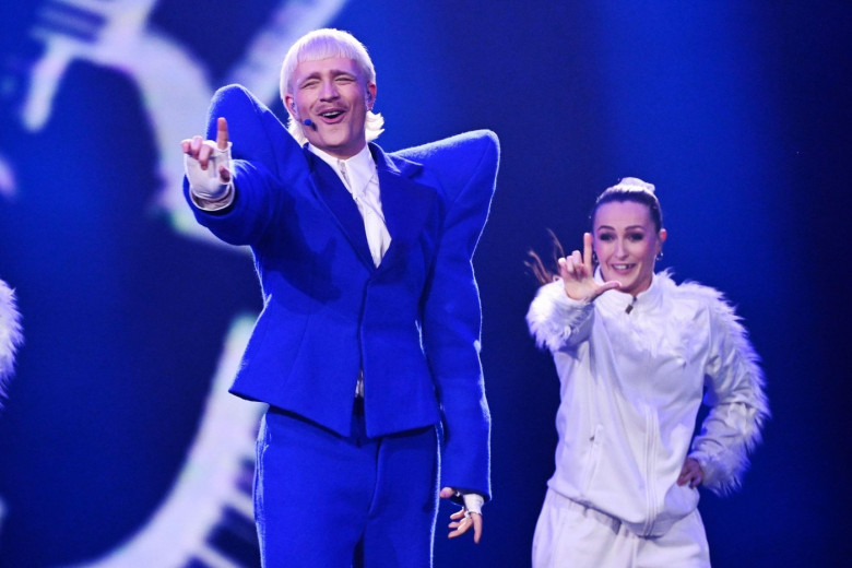 Malm, Sweden, Thursday 09 May, 2024. Joost Klein representing the Netherlands with the song "Europapa" during the second semi-final of the 68th edition of the Eurovision Song Contest (ESC) at the Malm Arena, in Malm, Sweden, Thursday, May 09, 2024.Photo: