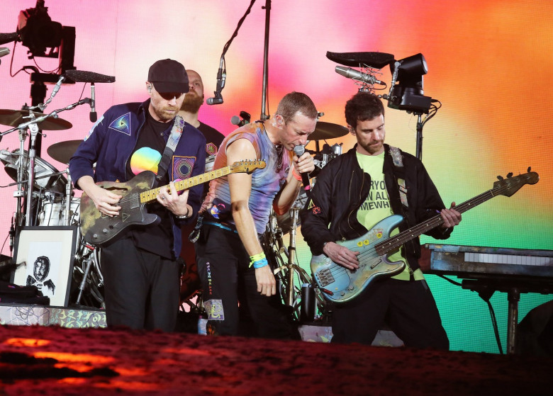 Coldplay in concert in Milan