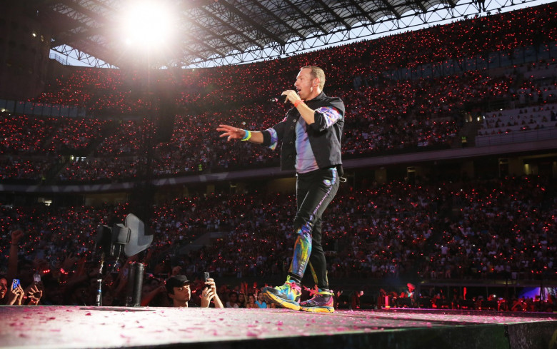 Coldplay in concert in Milan