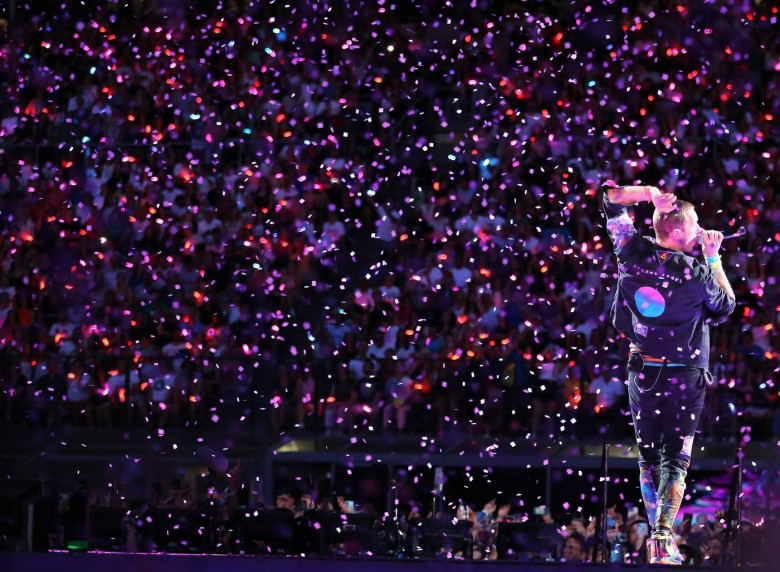 Coldplay in concert in Milan