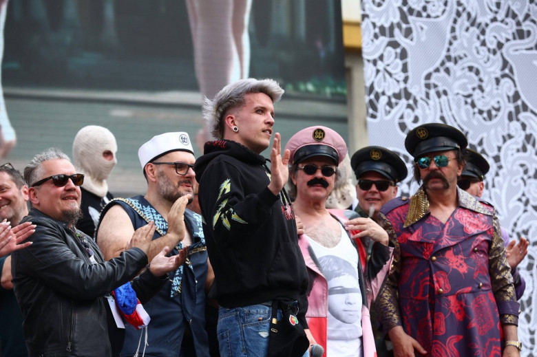 Zagreb, Croatia, 120524. The fans welcome musician Baby Lasagna after returning from Malmo, where he won second place at the Eurovision Song Contest at the main Ban Jelacic Square. Photo: Tomislav Kristo / CROPIX Zagreb Croatia Copyright: xxTomislavxKrist