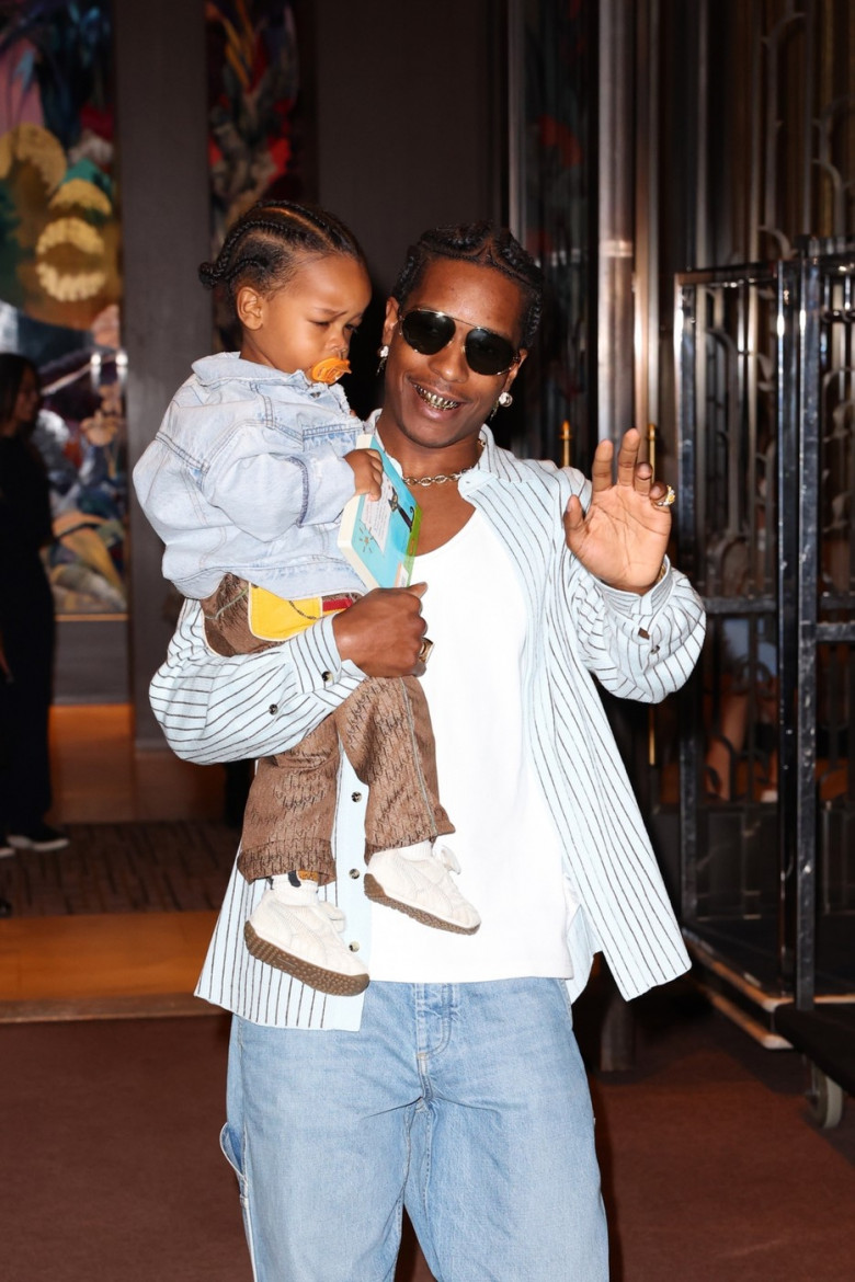 Rihanna and A$AP Rocky celebrate their son RZA's 2nd birthday at the Color Factory in SoHo