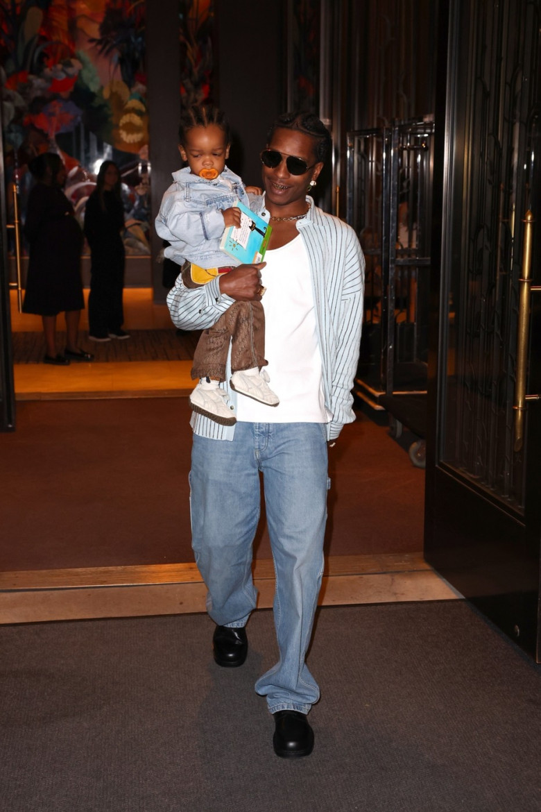 Rihanna and A$AP Rocky celebrate their son RZA's 2nd birthday at the Color Factory in SoHo