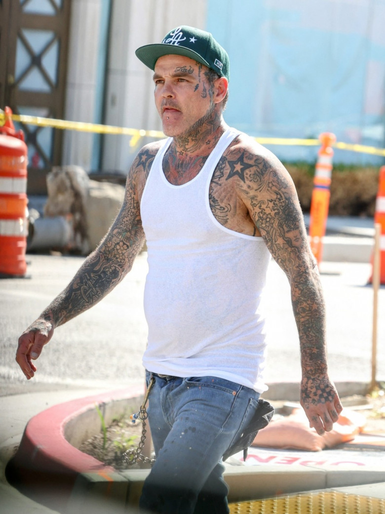 EXCLUSIVE: Seth Binzer "Shifty Shellshock" seen looking much healthier after having recently fallen off the wagon with DUI and row with both bandmates and baby mama