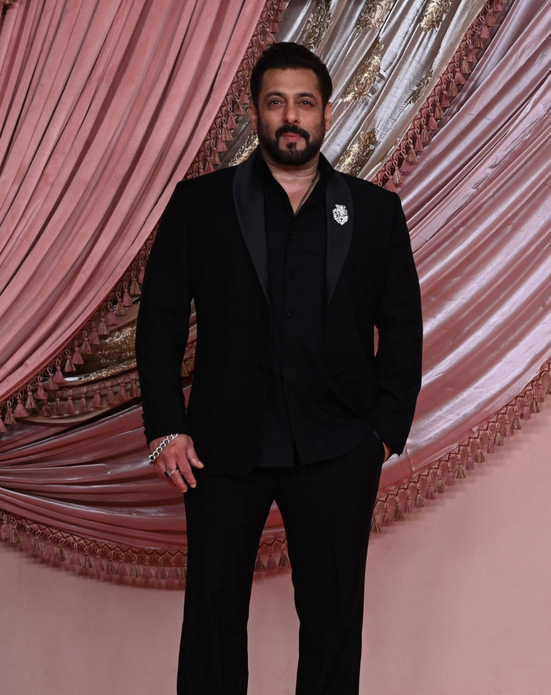 MUMBAI, INDIA - JULY 5: Bollywood actor Salman Khan during the sangeet ceremony of Anant Ambani and Radhika Merchant at