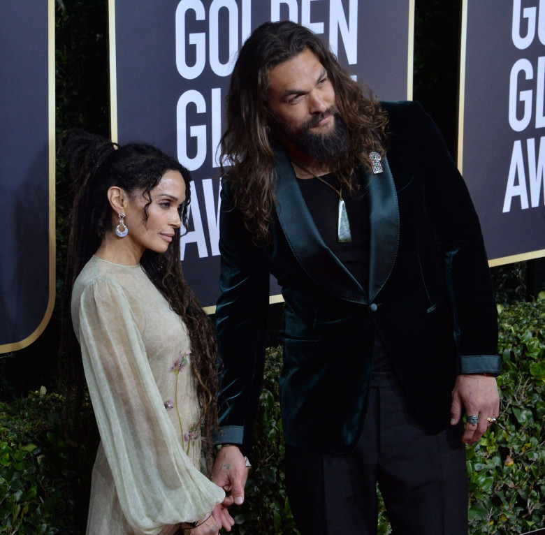 Lisa Bonet and Jason Momoa attend the 77th Golden Globe Awards in Beverly Hills