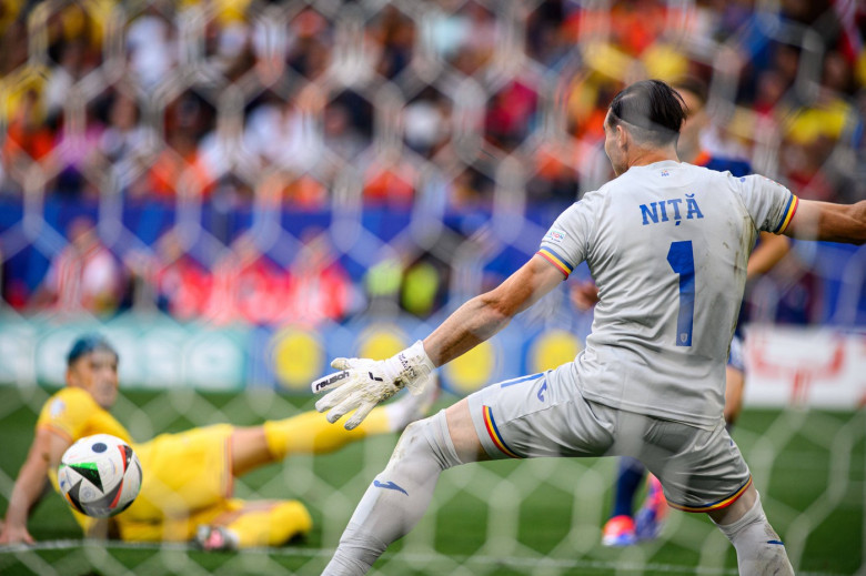 MUNICH, GERMANY - 2 JULY, 2024: Florin Nita, The football match of EURO 2024 Romania vs. Netherlands at Alianz Arena PUB