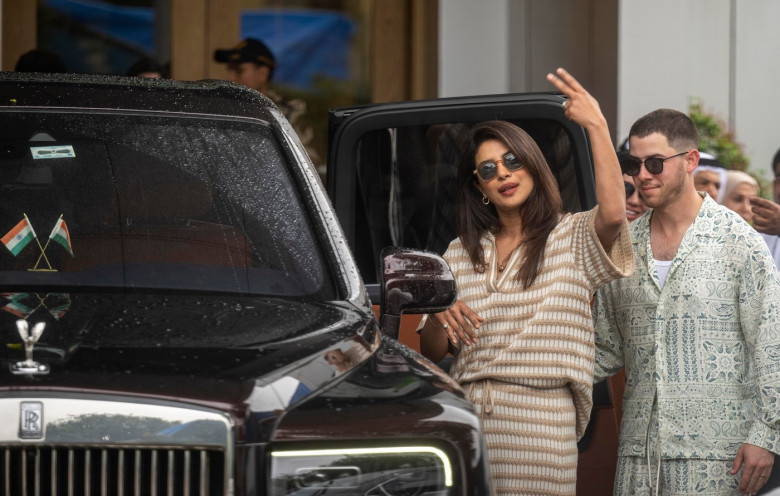 Priyanka Chopra And Nick Jonas Arrive In Mumbai To Attend Anant Ambani And Radhika Merchant Wedding, MUM, India - 11 Jul 2024