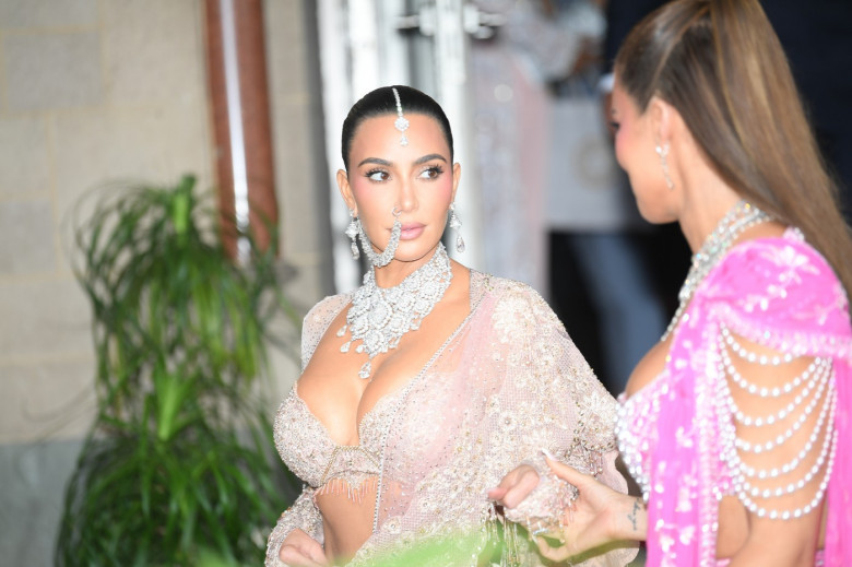 Kim Kardashian And Khole Kardashian Leaves Hotel Taj Mahal Palace To Attend Indian Billionaire Anant Ambani Wedding Reception In Mumbai - 13 July 2024