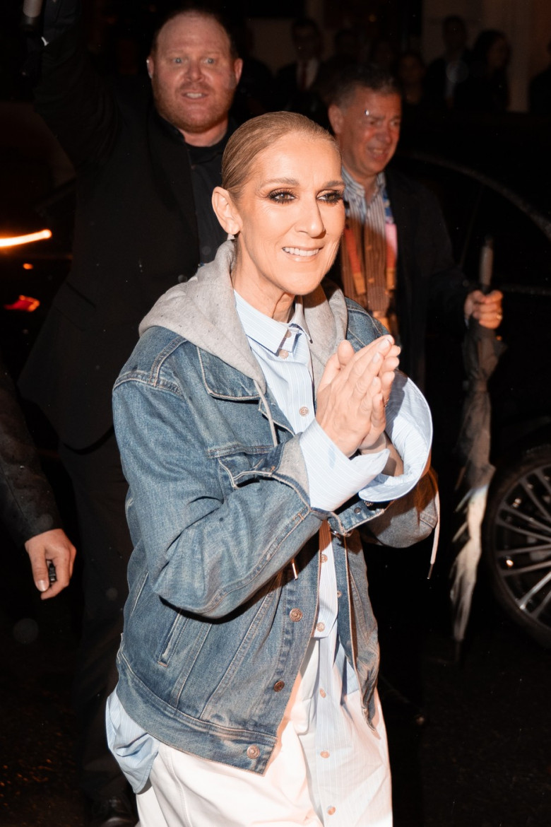 Celine Dion Come Back To Her Hotel After Singing For The Olympic Opening Ceremony - 26 July 2024