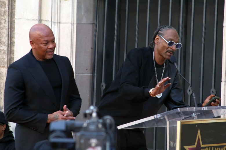 Dr. Dre Honored with Star on Hollywood Walk of Fame.