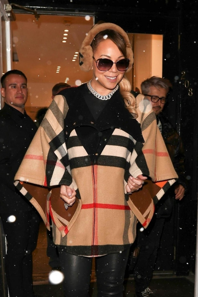 Mariah Carey steps out into snowy Aspen after shopping at Chrome Hearts