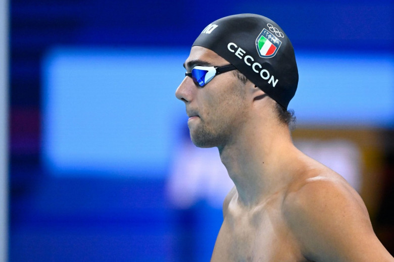 Nanterre, France. 31st July, 2024. Thomas Ceccon ( ITA ), Swimming, Men's 200m Backstroke - Heats during the Olympic Games Paris 2024 on 31 July 2024 at Paris La Defense Arena in Nanterre, France - Photo Federico Pestellini/Panoramic/DPPI Media Credit: DP