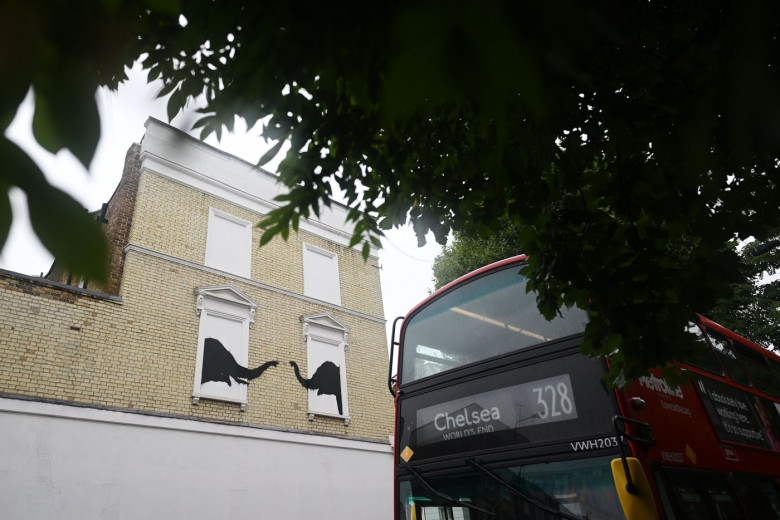 New Banksy artwork in Chelsea, London, UK - 06 Aug 2024