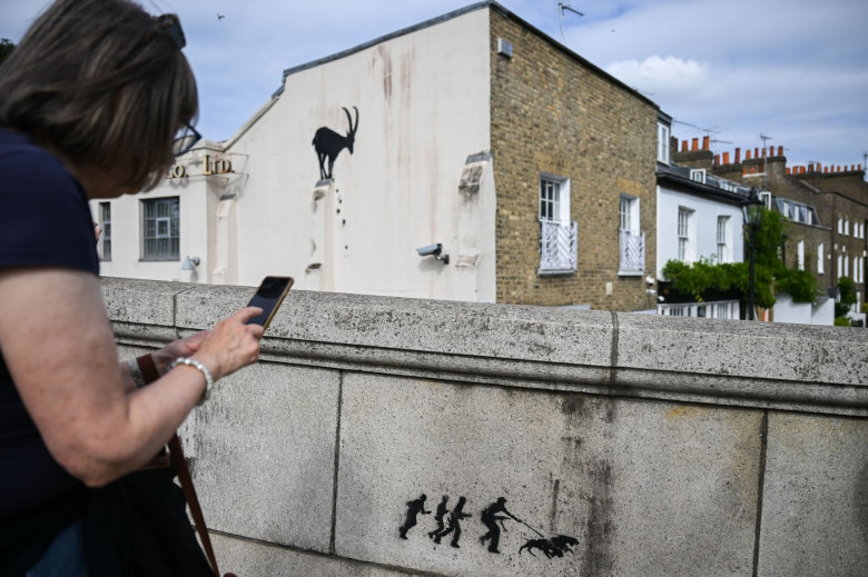 New Banksy artwork, Kew, London, UK - 05 Aug 2024