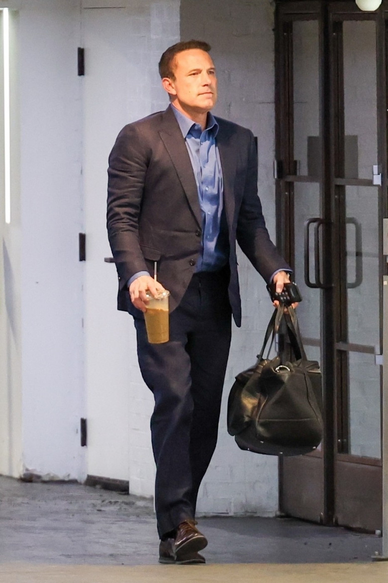 *EXCLUSIVE* Ben Affleck looks sharp as he arrives at his office