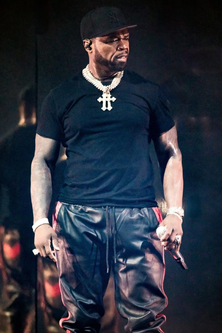 50 Cent performing in Birmingham as part of his Final Lap Tour