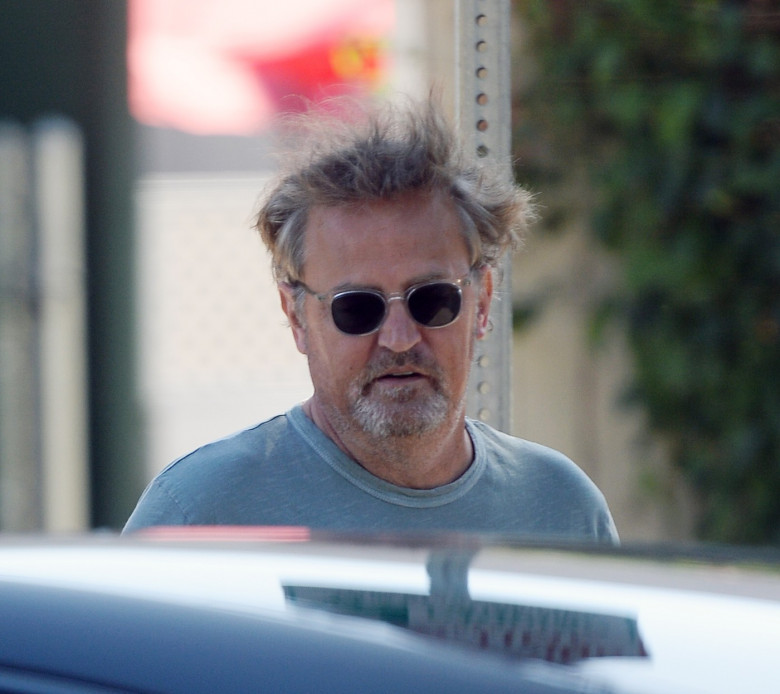 EXCLUSIVE: Matthew Perry Steps Out With a Friend For Dinner in Los Angeles