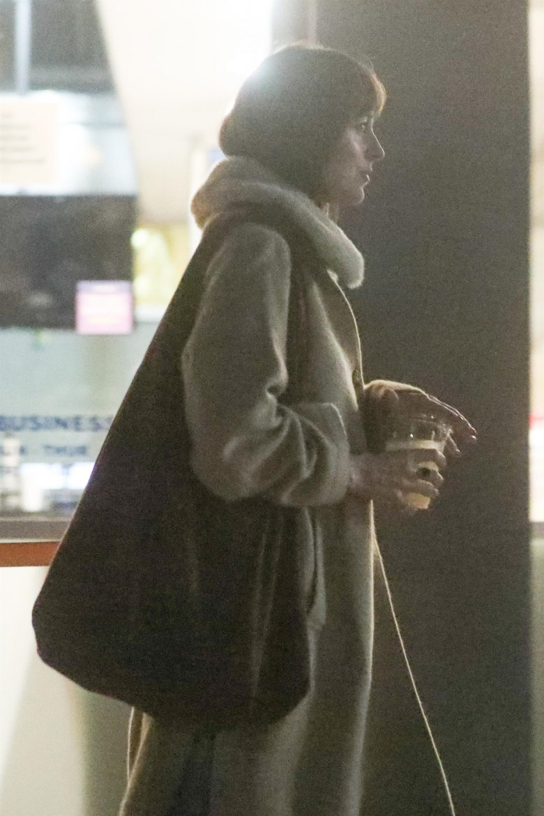 *PREMIUM-EXCLUSIVE* Dakota Johnson is seen for the first time since reports of her and Chris Martin's SPLIT as she rocks her engagement ring with friends Jeremy Allen White and Blake Lee