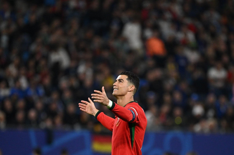 Hamburg, Germany. 6 July, 2024. Cristiano Ronaldo of Portugal during the UEFA EURO 2024 - Quarter-finals - Portugal vs France at Volksparkstadion.Credit: Meng Gao/Alamy Live News