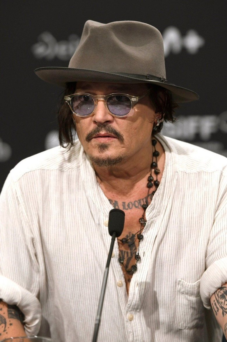 Johnny Depp bei der Pressekonferenz zum Kinofilm 'Modi - Three Days on the Wings of Madness' auf dem 72. Internationalen Filmfestival San Sebastian / Festival Internacional de Cine de San Sebastin im Kursaal. San Sebastian, 24.09.2024