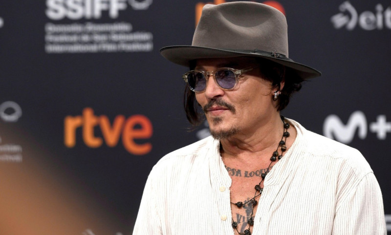 Johnny Depp bei der Pressekonferenz zum Kinofilm 'Modi - Three Days on the Wings of Madness' auf dem 72. Internationalen Filmfestival San Sebastian / Festival Internacional de Cine de San Sebastin im Kursaal. San Sebastian, 24.09.2024