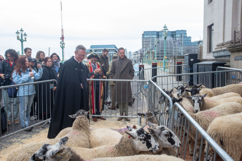 Damian Lewis joins London Sheep Drive., England, United Kingdom - 29 Sep 2024