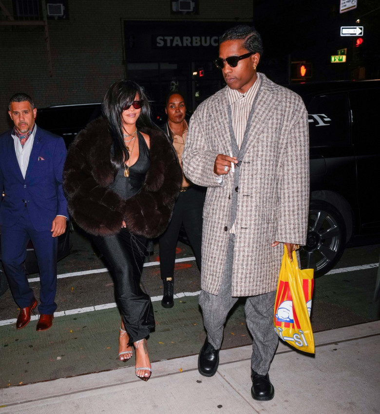 Rihanna Steps Out With ASAP Rocky on His Birthday in New York City