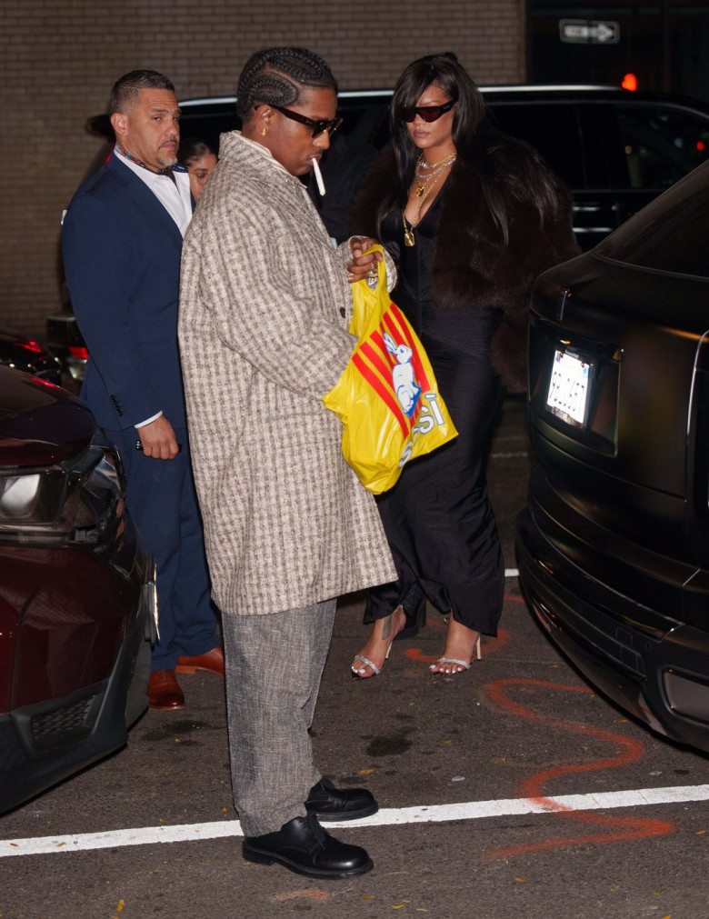 Rihanna Steps Out With ASAP Rocky on His Birthday in New York City