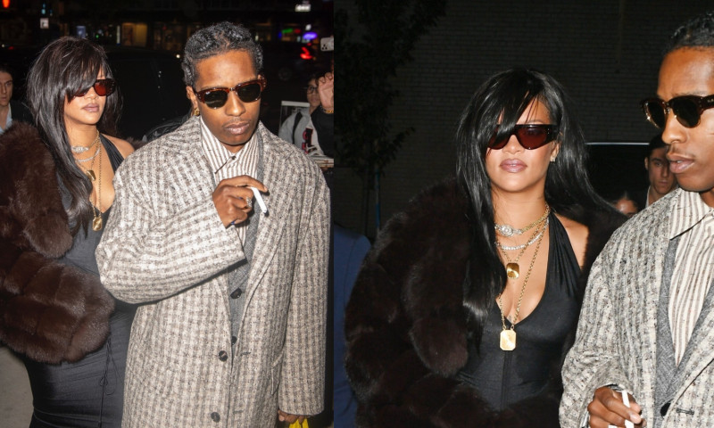 Rihanna si ASAP Rocky au iesit la o cina romantica in New York de ziua rapperului