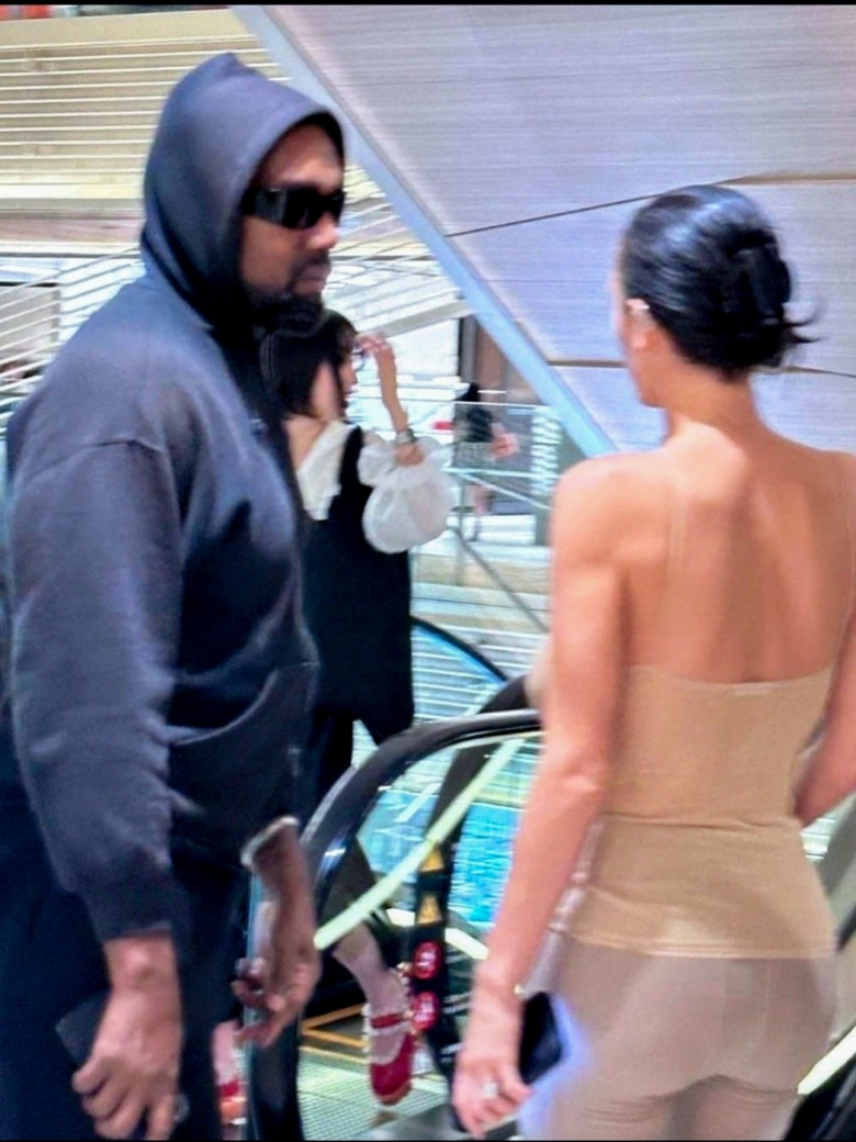 Kanye West and Bianca Censori spotted with the kids shopping in a Tokyo supermarket