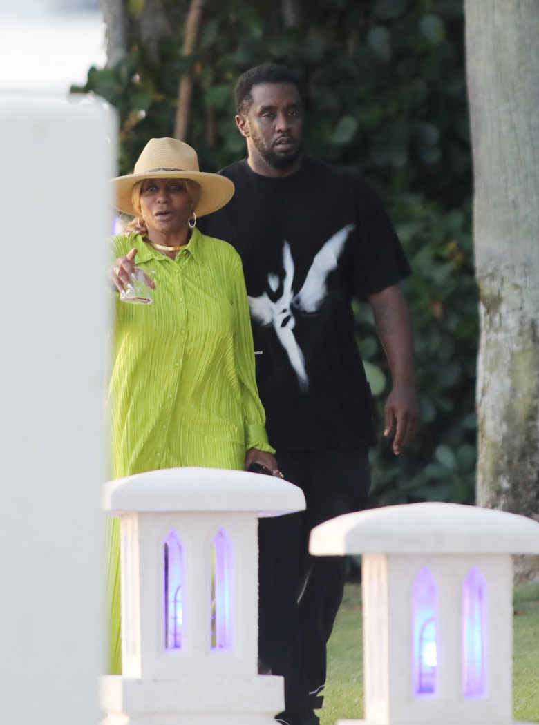 Sean Combs and His Mother his mother Janice Combs