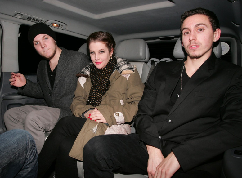 Lisa Marie Presley and Benjamin Presley Keough at Mr. Chow restaurant, London, Britain - 09 Jan 2012